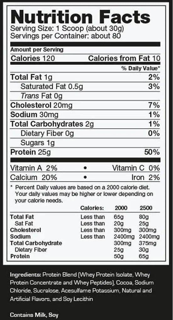 Ultimate Nutrition - Prostar Whey Protein 5.28 Lb Chocolate Crema