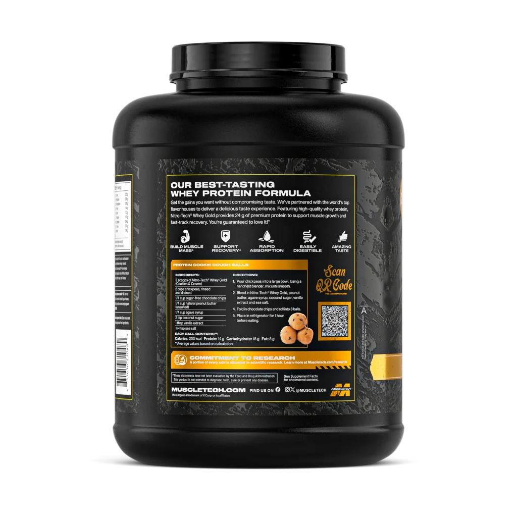 Muscletech - Nitrotech Whey Protein Gold 5 Lb Cookies And Cream