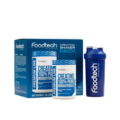 Foodtech - Creatina Monohidratada 300 g + Shacker