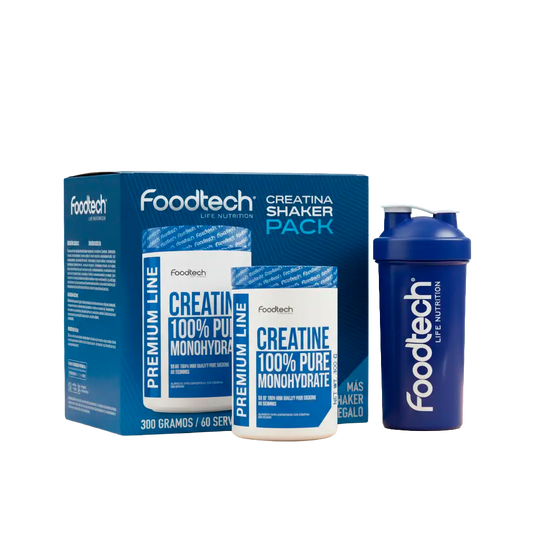 Foodtech - Creatina Monohidratada 300 g + Shacker