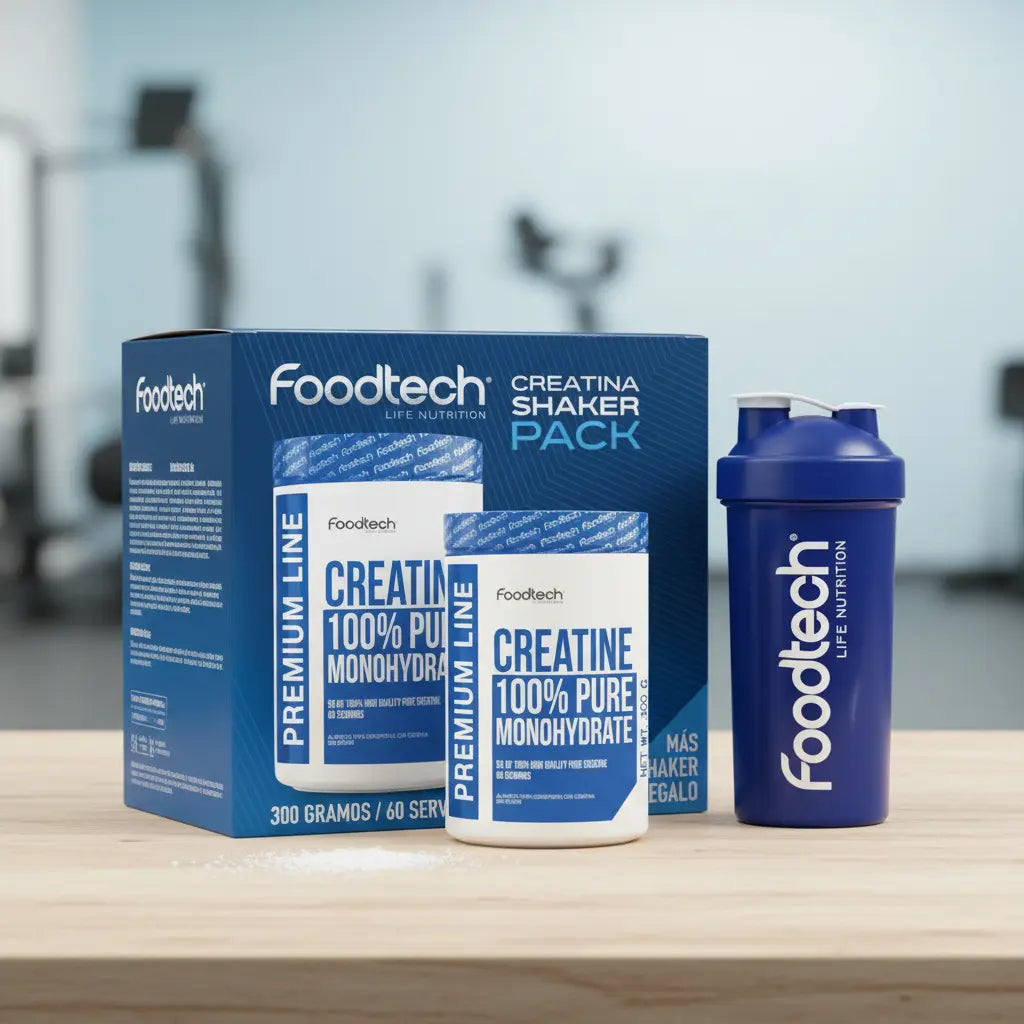 Foodtech - Creatina Monohidratada 300 g + Shacker