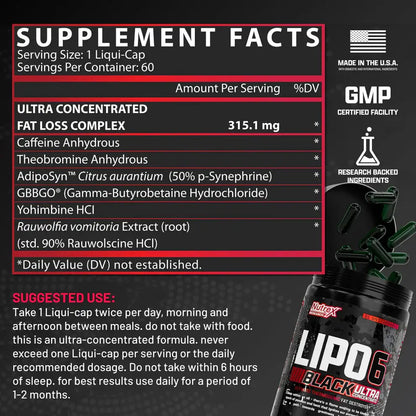 Nutrex - Lipo 6 Black Ultra Concentrado 60 caps