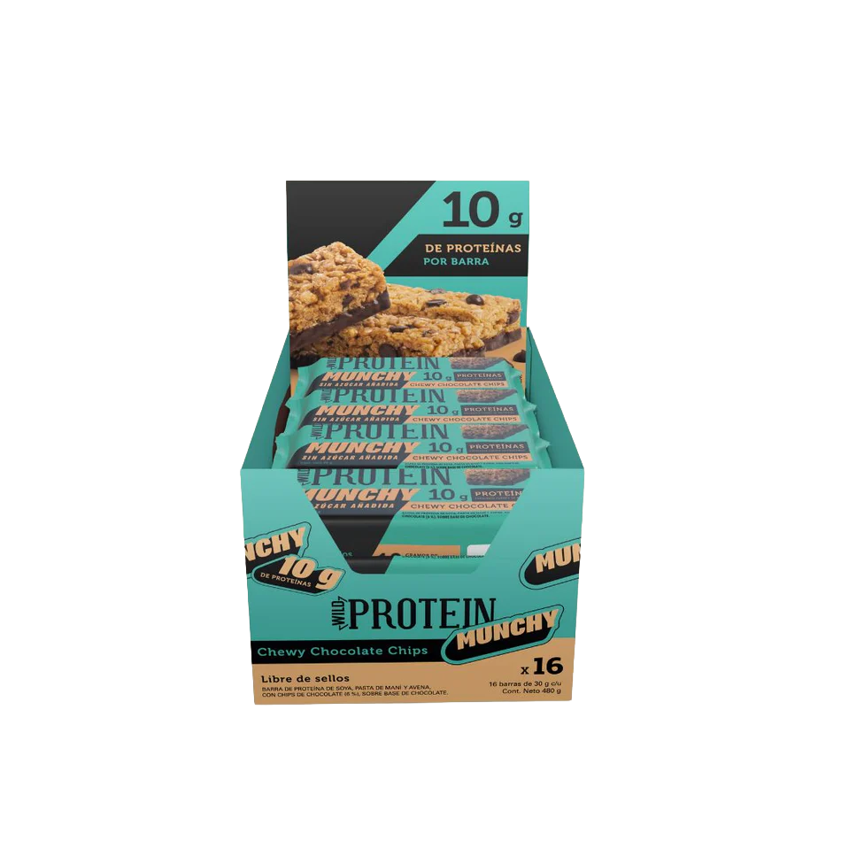 Wild Protein Munchy - Chocolate Chips 16 unidades