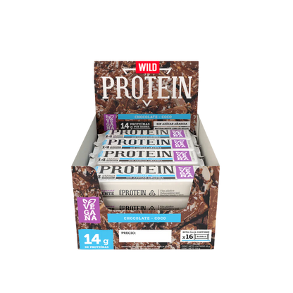 Wild Protein - Vegana Chocolate Coco 16 unidades