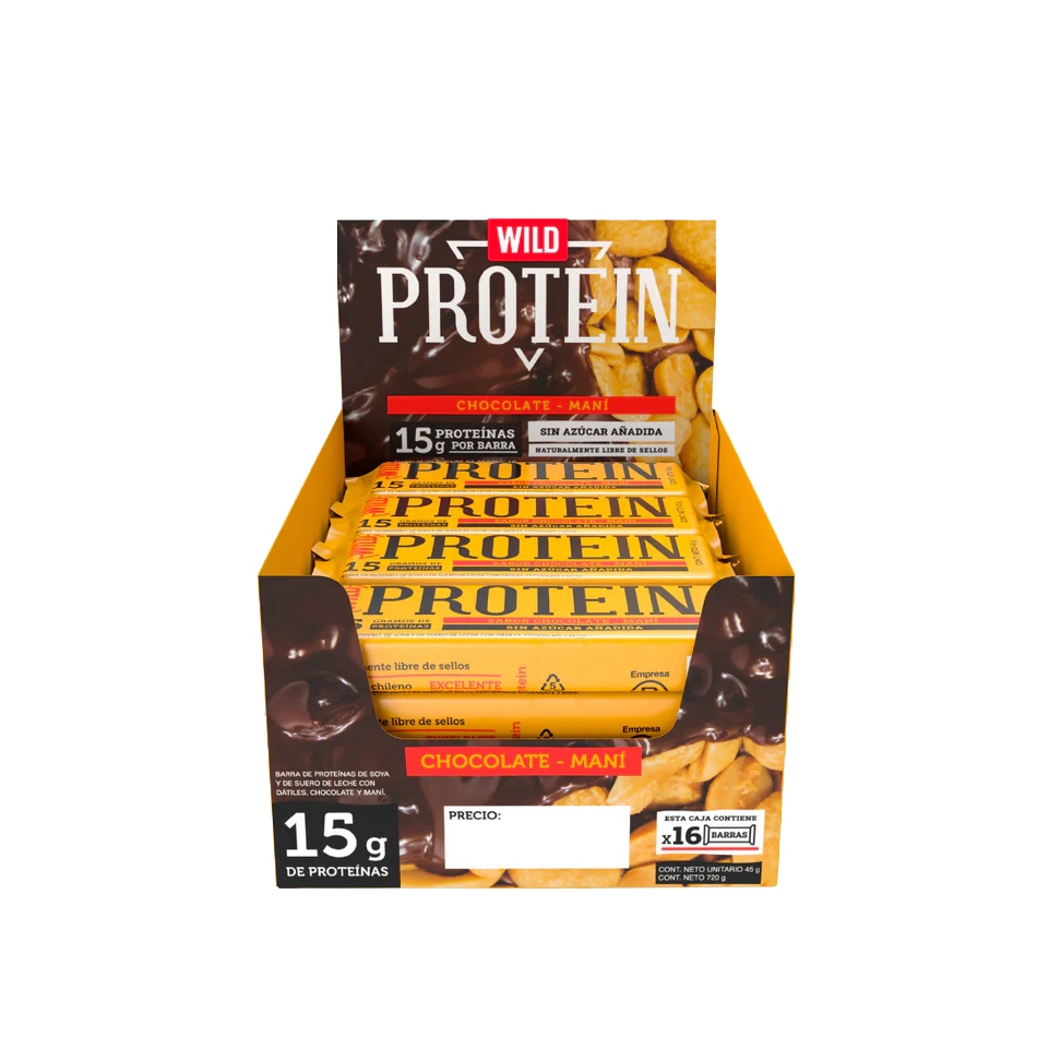 Wild Protein - Chocolate Maní 16 unidades