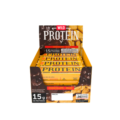 Wild Protein - Chocolate Maní 16 unidades