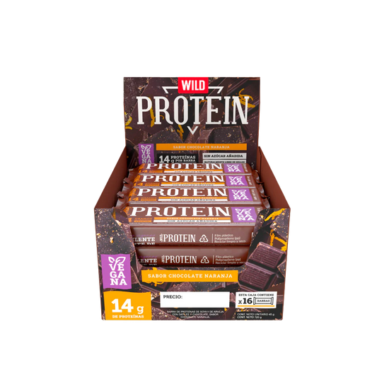 Wild Protein - Vegana Chocolate Naranja 16 unidades