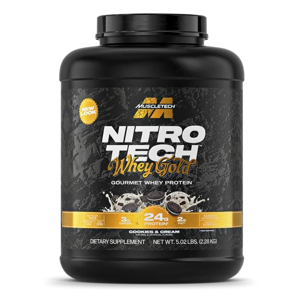 Muscletech - Nitrotech Whey Protein Gold 5 Lb Cookies And Cream