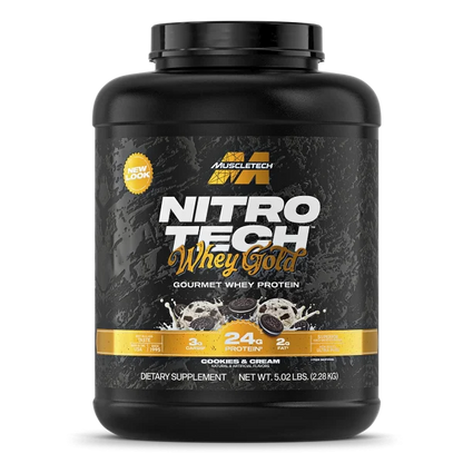Muscletech - Nitrotech Whey Protein Gold 5 Lb Cookies And Cream